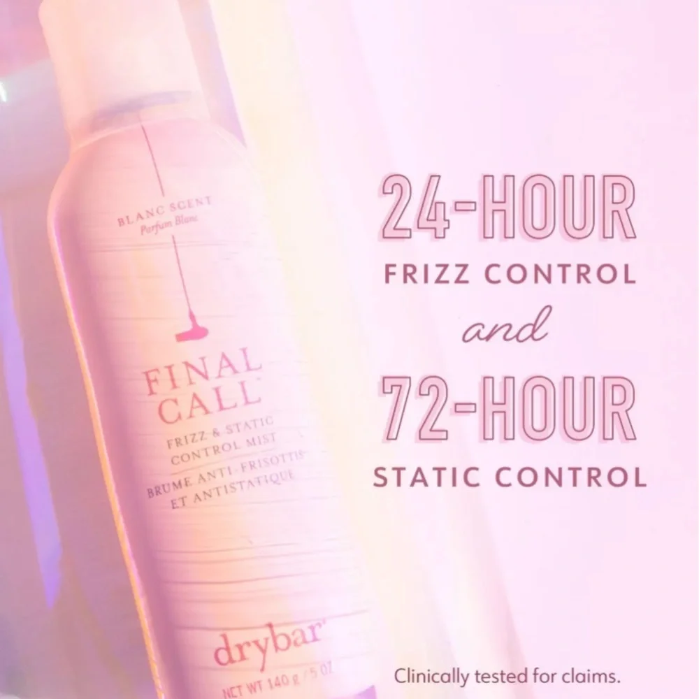 Drybar Final Call Frizz & Static Control Mist 72 hour save your blow out spray